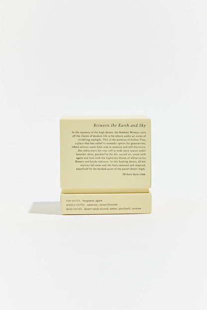 Yellow candle box on a white background