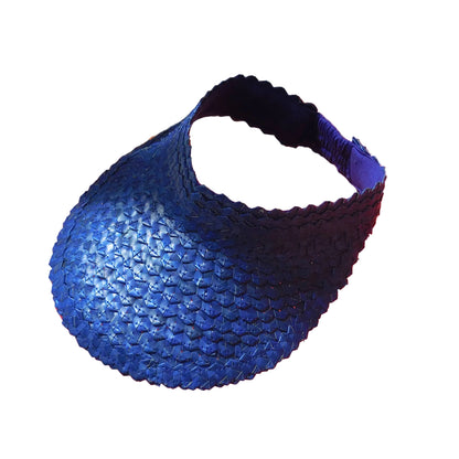 Blue visor on a white background