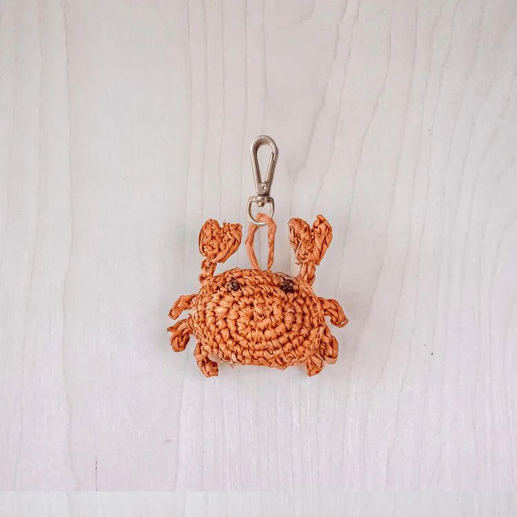 Crab Crochet Bag Charm