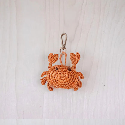 Crab Crochet Bag Charm