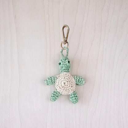 Turtle Crochet Bag Charm
