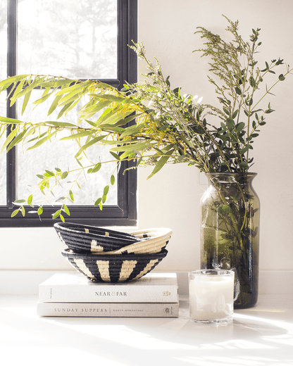 Mini Flora Raffia Plateau